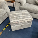 2 seater sofa and cuddle chair with footstool