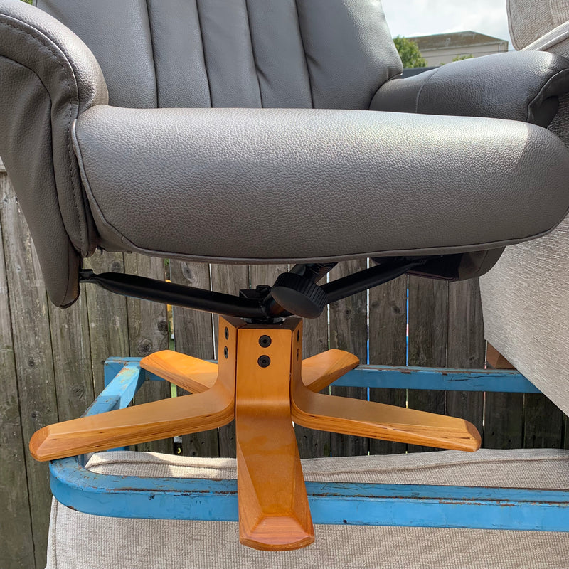 Armchair and footstool
