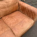 Corner sofa and footstool