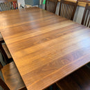 Extending table and chairs