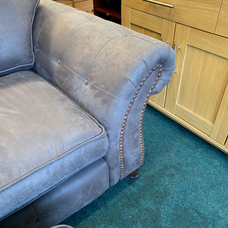 DFS cuddle chair and footstool