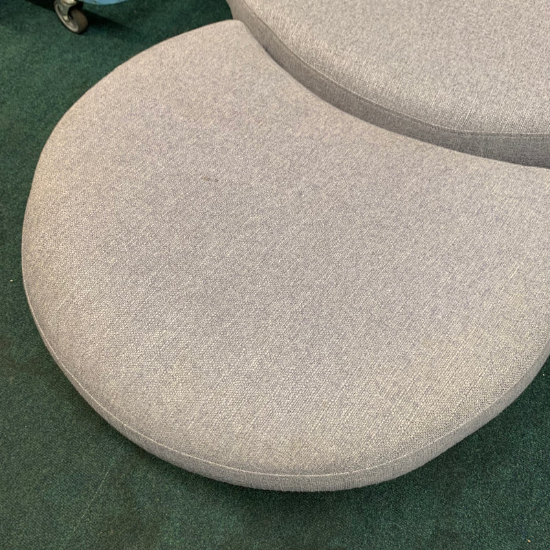 Corner sofa with chair and footstool