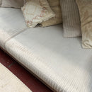 2x 3 seater sofas with footstool