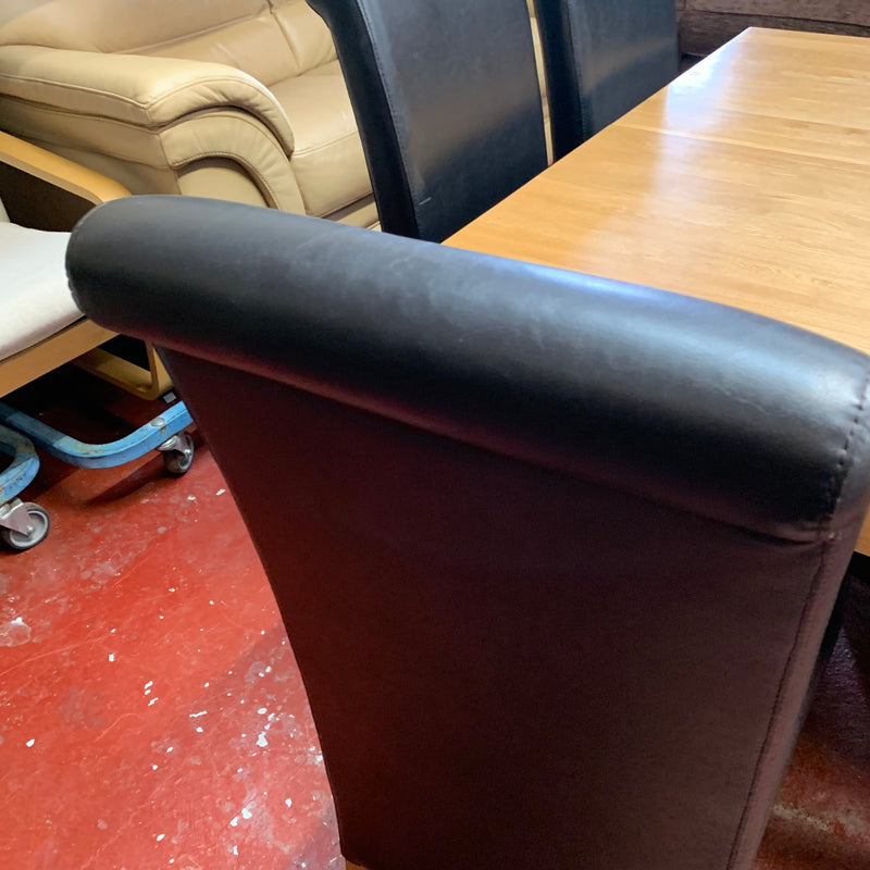 Extending table and chairs