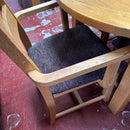 Extending table and chairs