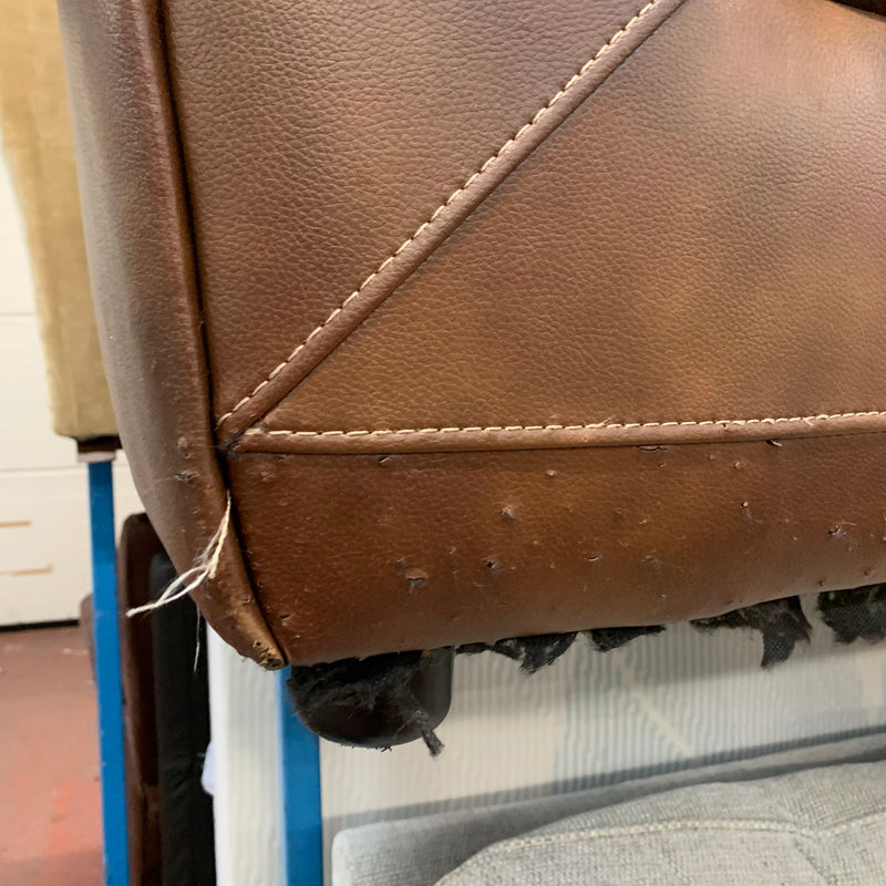 2 seater sofa and footstool