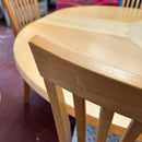 Extending table and chairs