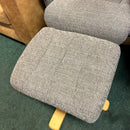 Armchair and footstool