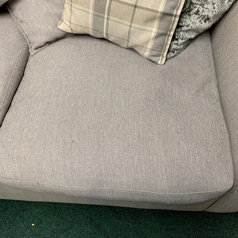 Corner sofa with chair and footstool