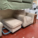 Armchair and footstool