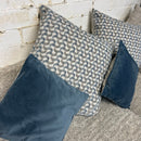 Corner sofa and footstool