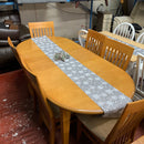 Extending table and chairs