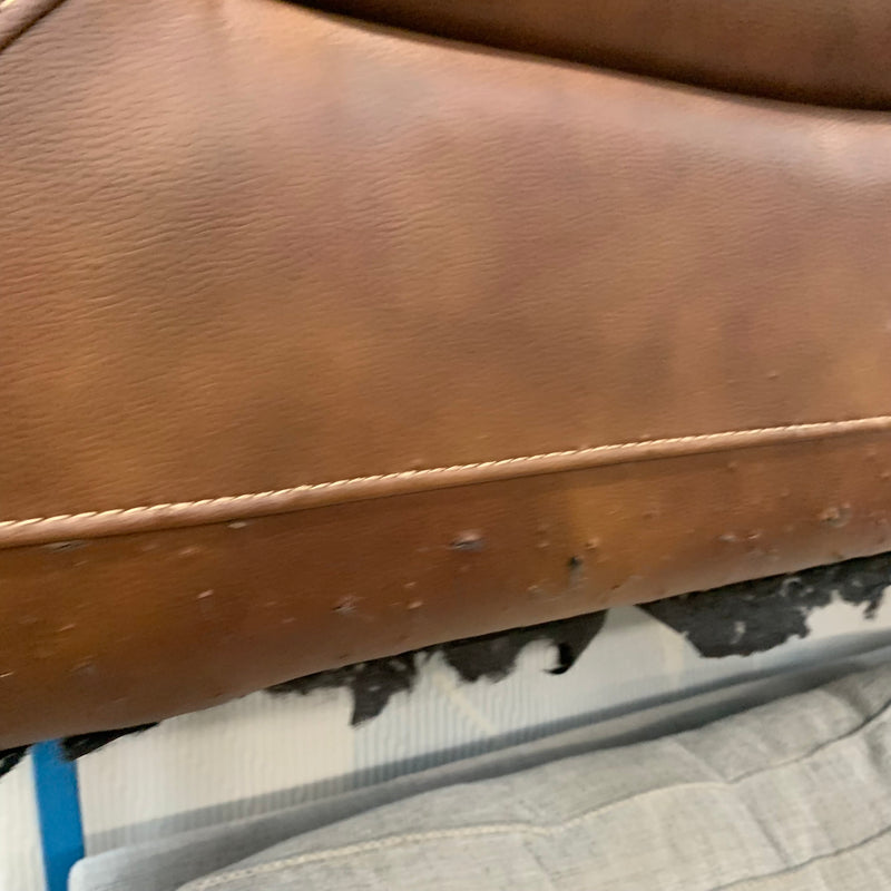 2 seater sofa and footstool