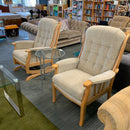 High back chair set
