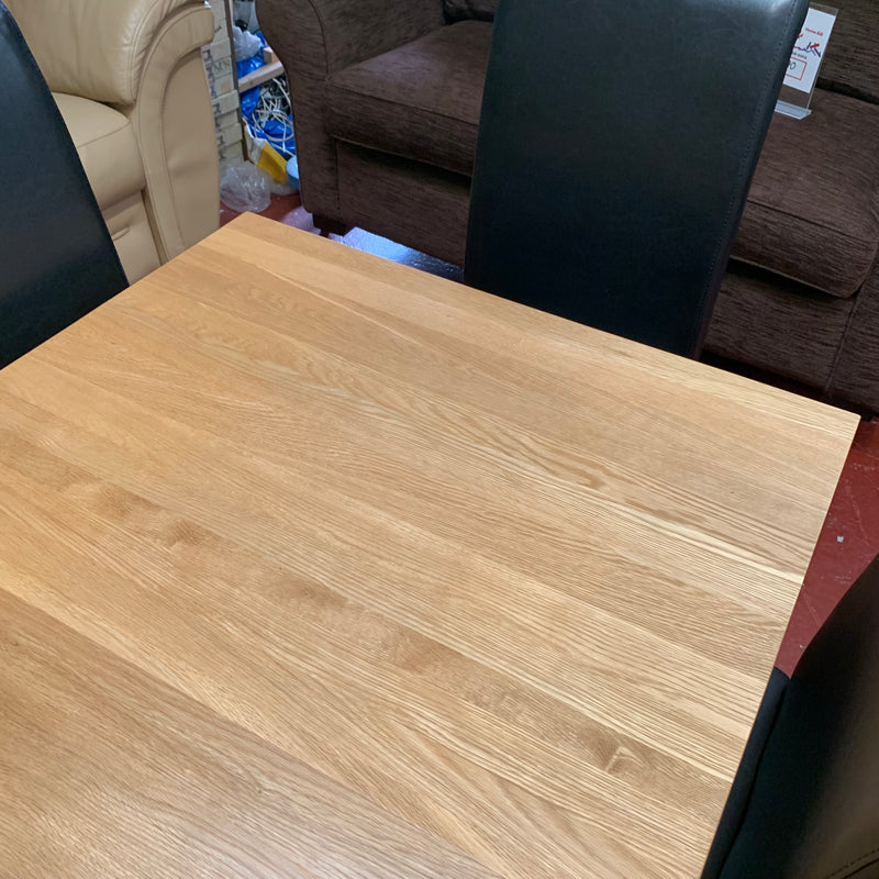 Extending table and chairs