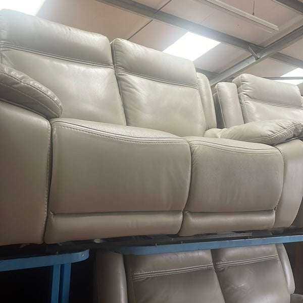 Grey 3 piece reclining sofas