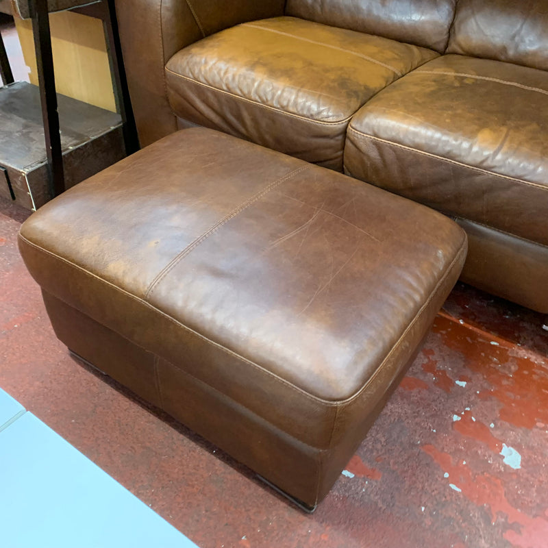 2x 2 seater sofas and footstool