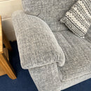 2 seater sofa and cuddle chair with footstool