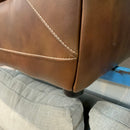 2 seater sofa and footstool