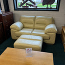 2 seater sofa and footstool