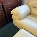 2 seater sofa and footstool
