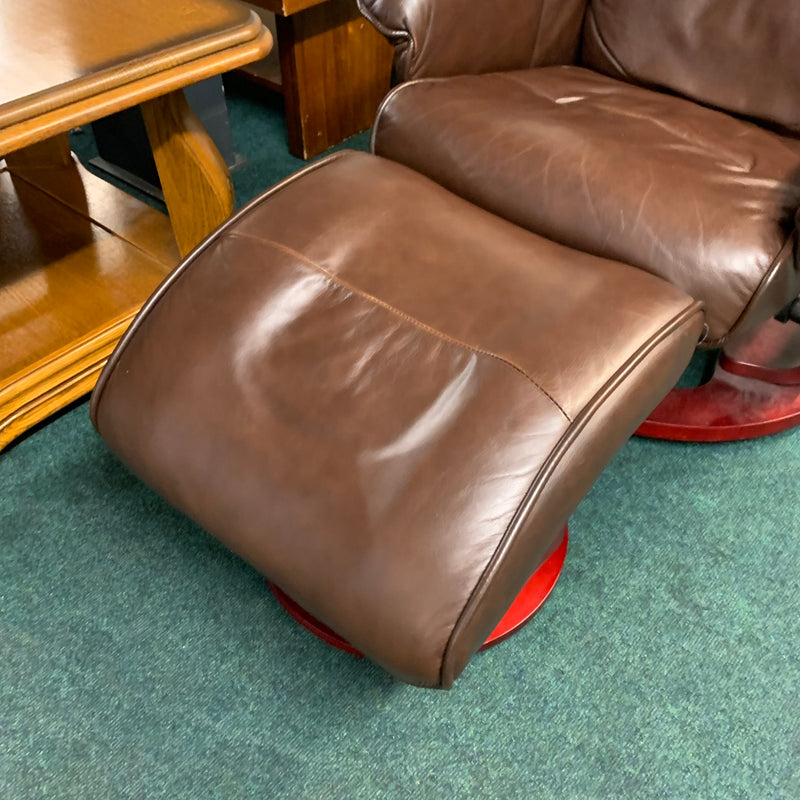 Armchair and footstool