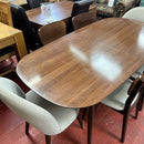 Extending table and chairs