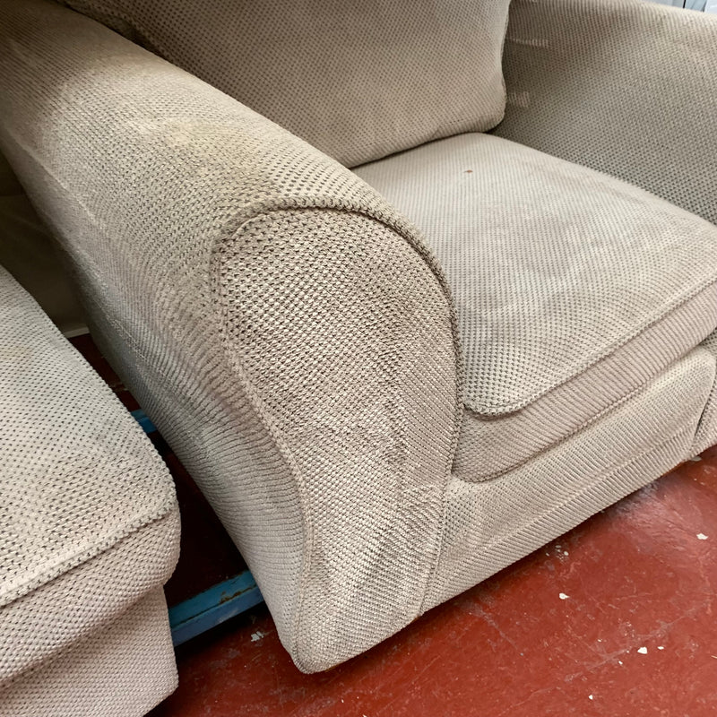 Armchair and footstool