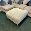 Corner sofa and footstool