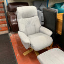 Armchair and footstool