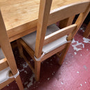 Extending table and chairs