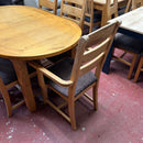 Extending table and chairs