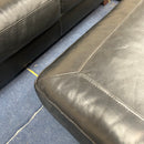 Corner sofa and footstool
