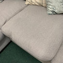 Corner sofa with chair and footstool