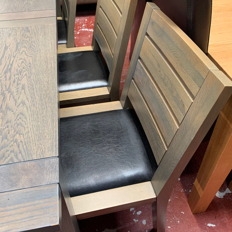 Extending table and chairs