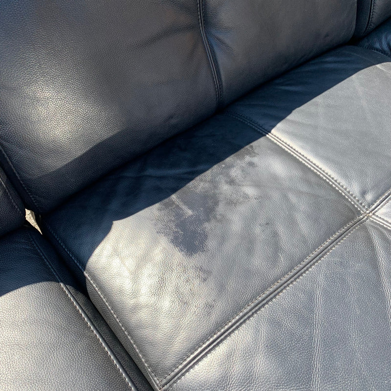 Corner sofa and footstool