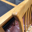 Extending table and chairs