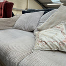 2x 3 seater sofas with footstool