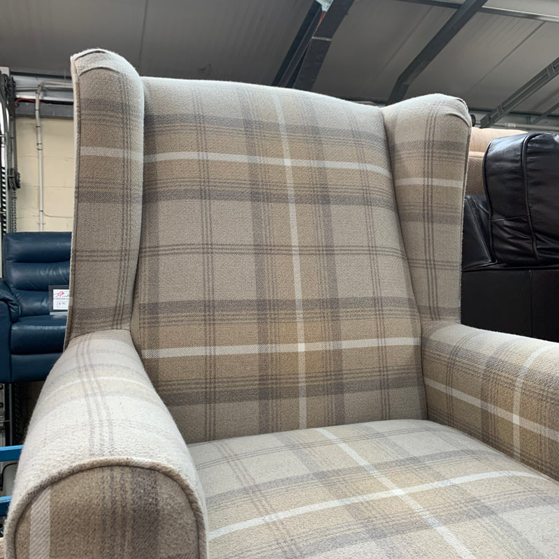 DUNELM armchair and footstool