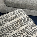 2 seater sofa and cuddle chair with footstool