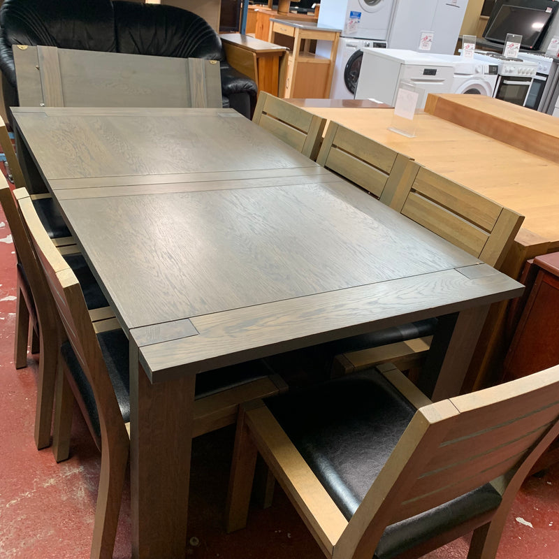 Extending table and chairs