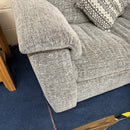 2 seater sofa and cuddle chair with footstool