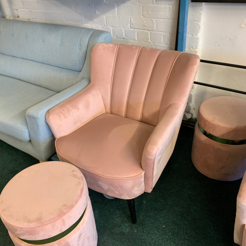 Armchair and stool