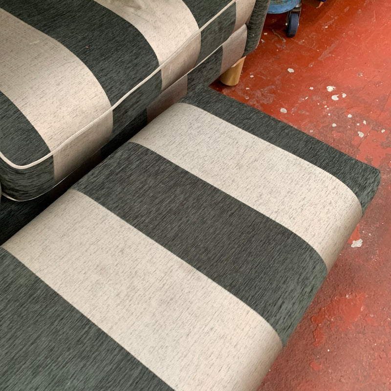 4 seater sofa and footstool
