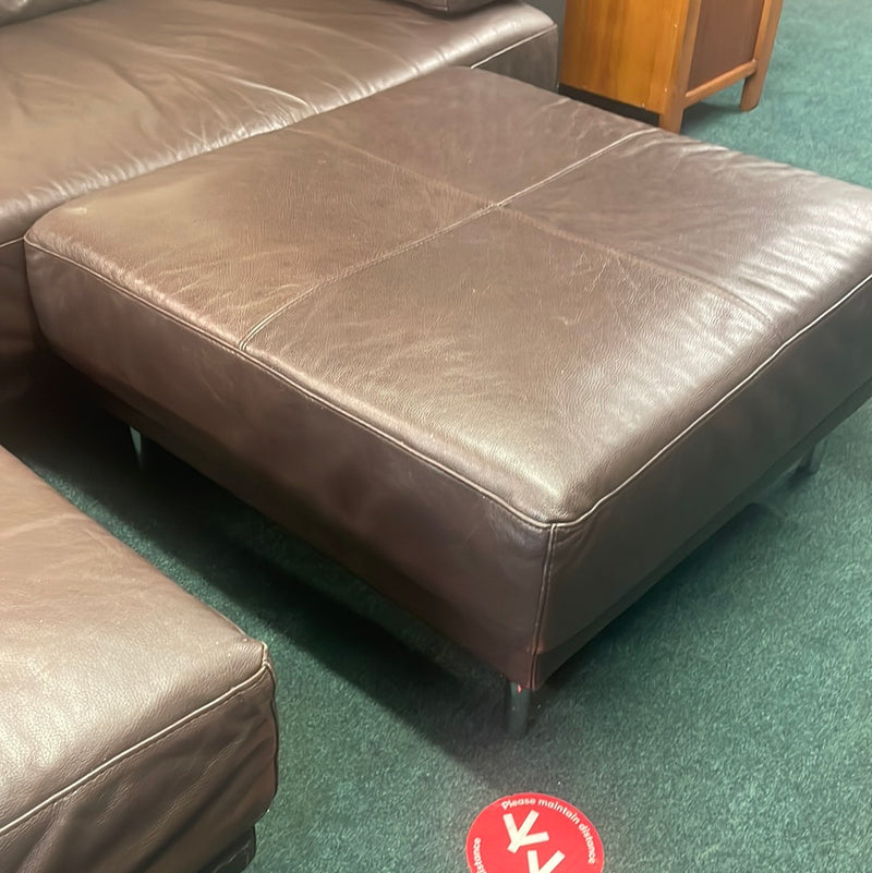 HABITAT corner sofa and footstool