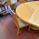 Extending table and chairs