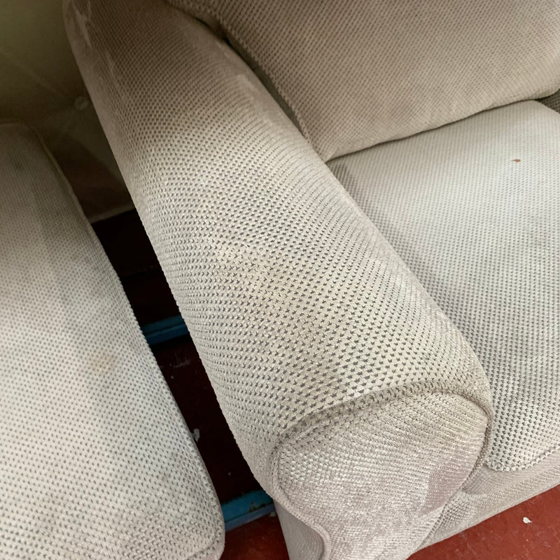 Armchair and footstool