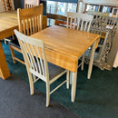 Extending table and chairs