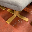 Armchair and footstool