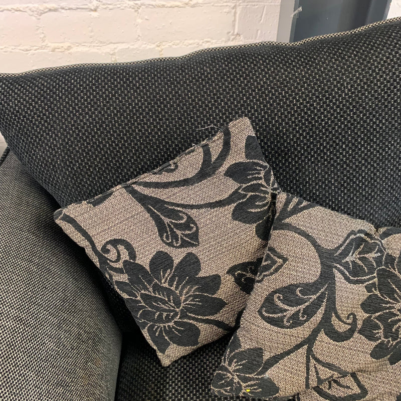 Corner sofa with armchair and footstool
